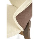 Стул HALMAR K583 бежевый/коричневый/орех